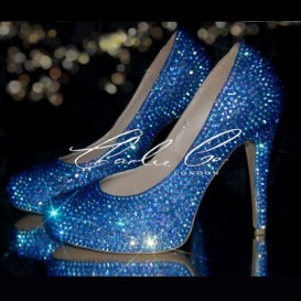blue crystal shoes