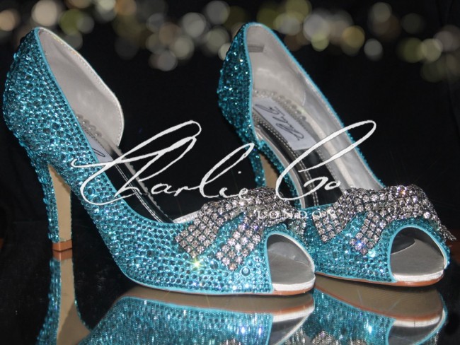 tiffany blue bridal shoes